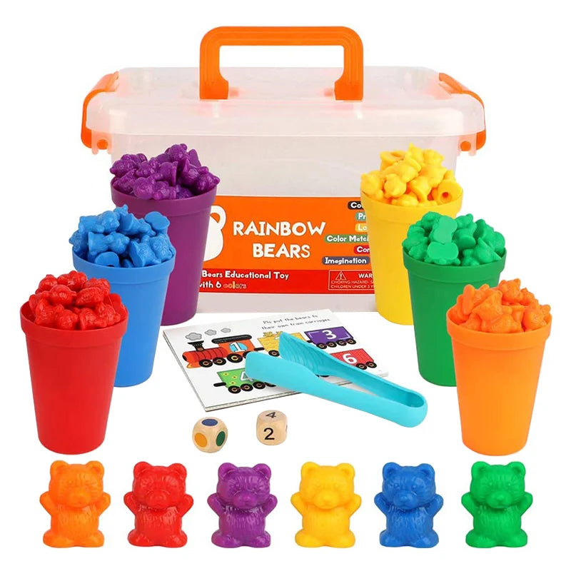 Montessori Rainbow Weight Bear Color Sorter &ndash; Learning Toy