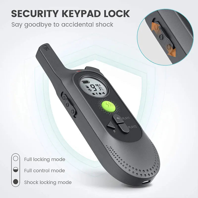 PetEdu Waterproof Dog Training Collar with Remote Voice Commands and Vibration