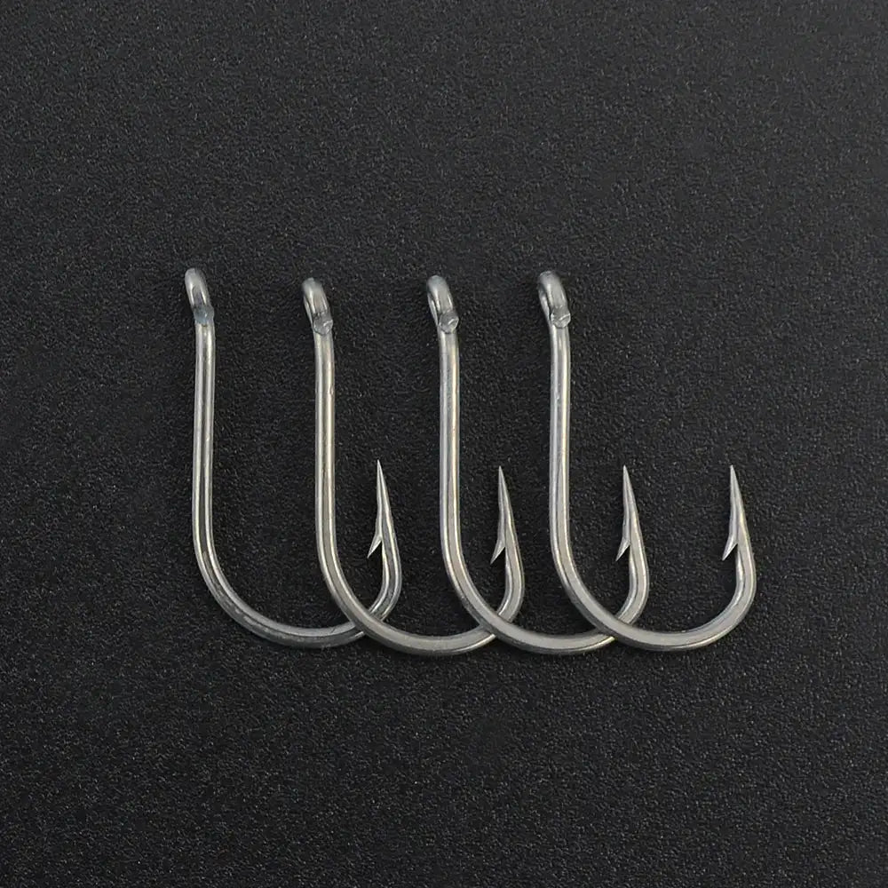 High Carbon Steel Micro Barbed Carp Hooks 50Pcs 2 4 6 8