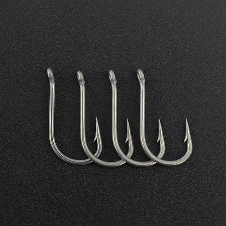 High Carbon Steel Micro Barbed Carp Hooks 50Pcs 2 4 6 8