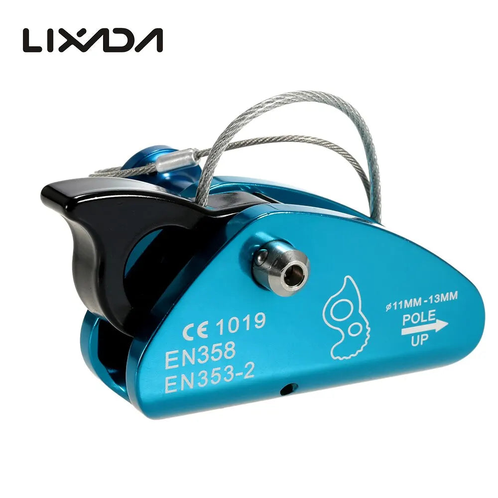 Lixada Rock Climbing Fall Protection Rope Grab Blue