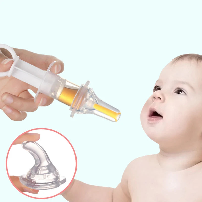 Baby-Medikamentenspender und Fütterungsutensilien, Silikonpipette, Mehrfarbig