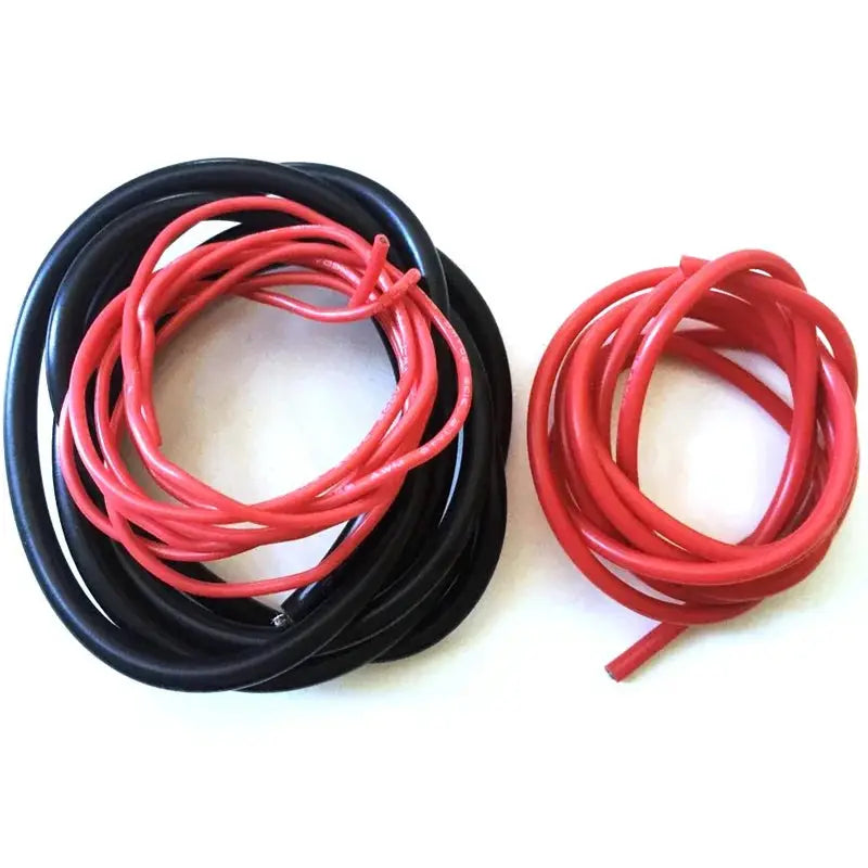 2 Meter Silicon Wire 8 10 12 14 16 18 20 22AWG Heatproof Soft Silicone Silica Gel Wire Cable (1Meter Red+1Meter Black) ) by InterCyprus Trading Ltd