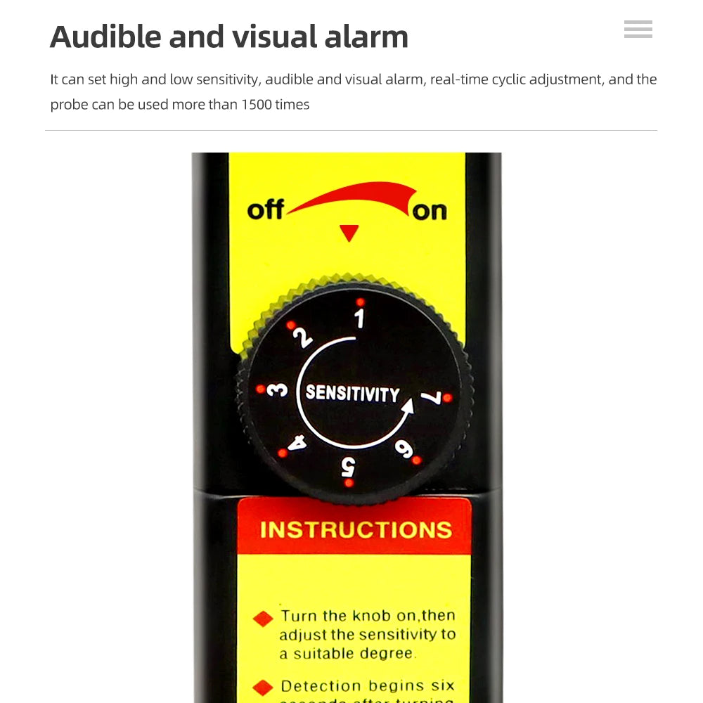 WJL-6000 &ndash; Freon Leak Detector With LCD Screen And Alarm