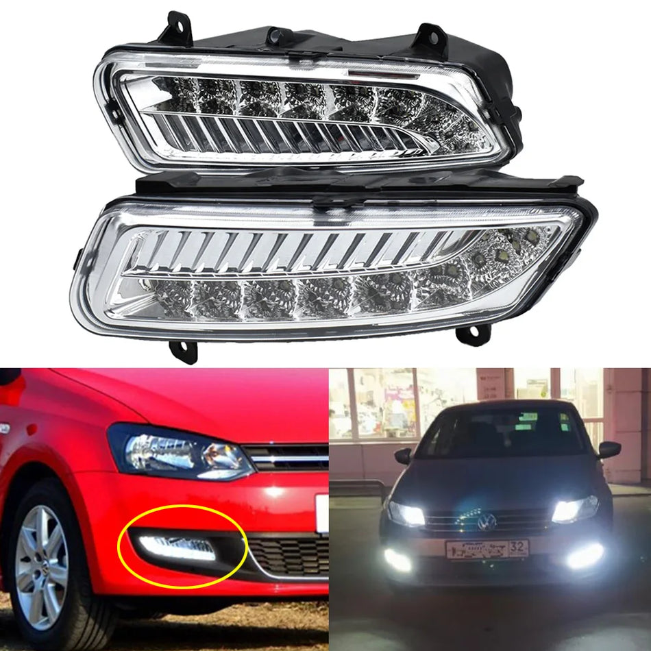 8 LED meglenke za dnevno vožnjo za Volkswagen Polo 6R/6C 2009-2014