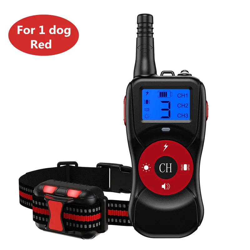 T502 Dog Training Collar &ndash; Rechargeable 4 Modes Waterproof for 1 dog red