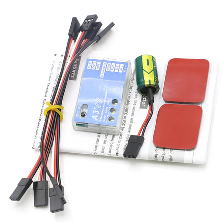 High Quality 3 Axis Gyro A3 V2 Aeroplane Flight Controller Stabilizer for RC Airplane Fixed-wing Fixed Wing Copter by InterCyprus Trading Ltd