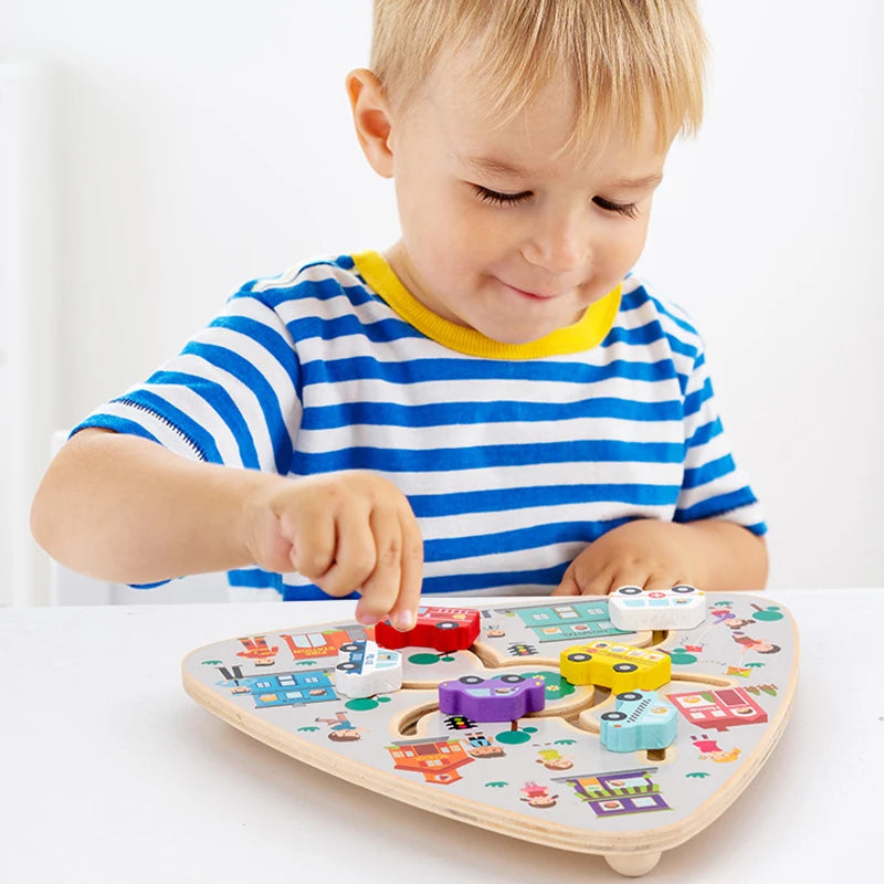 Brozebra Montessori Maze Boards &ndash; Educational Wooden Puzzle