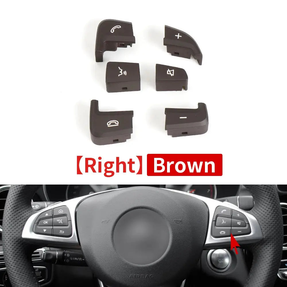 For Mercedes W205 C ClassSteering Wheel Buttons Switch For Benz W253 GLC Multi-function Switch For Car Steering Wheel 0999050200 by InterCyprus Trading Ltd