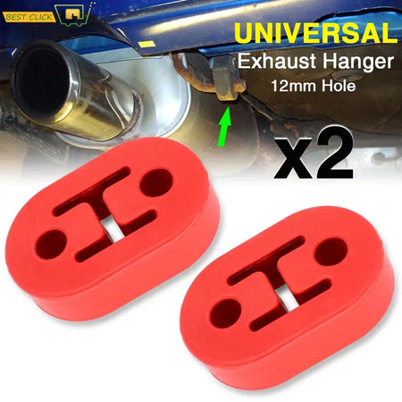 2pcs Universal Car Heavy Duty Rubber Exhaust Muffler Tail Pipe Mounting Holder Brackets Hanger Insulator Replacement by InterCyprus Trading Ltd
