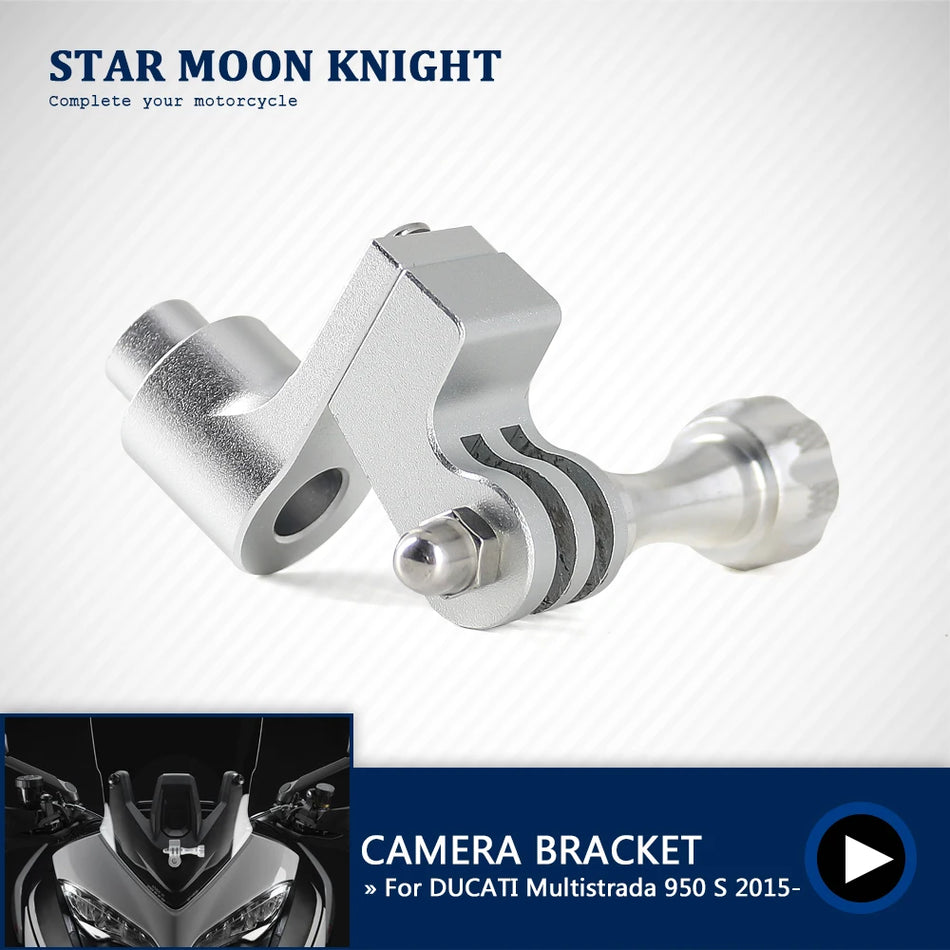Ducati Multistrada CamRack GoPro Front Mount Holder til Motorcykel, Vibrationsfri Stabil Kamera Beslag