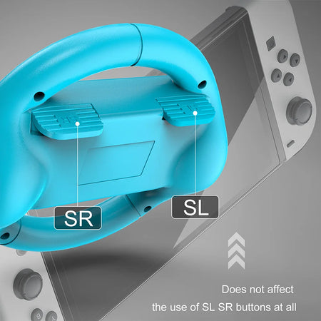 SL &amp; SR Racing Games Accessory Switch Joy Con Controller Grip Steering Wheel &ndash; Enhanced Gaming Control for Nintendo Switch OLED
