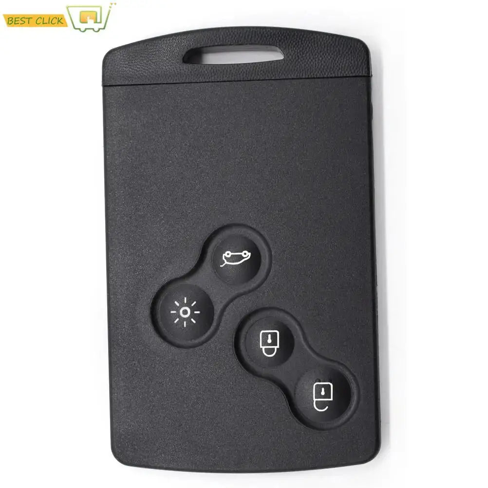 4 Buttons Key Shell For Renault Koleos Megane 2 3 Clio Captur Laguna Fob Remote Smart Card Key Case With Insert Small Key Blade by InterCyprus Trading Ltd
