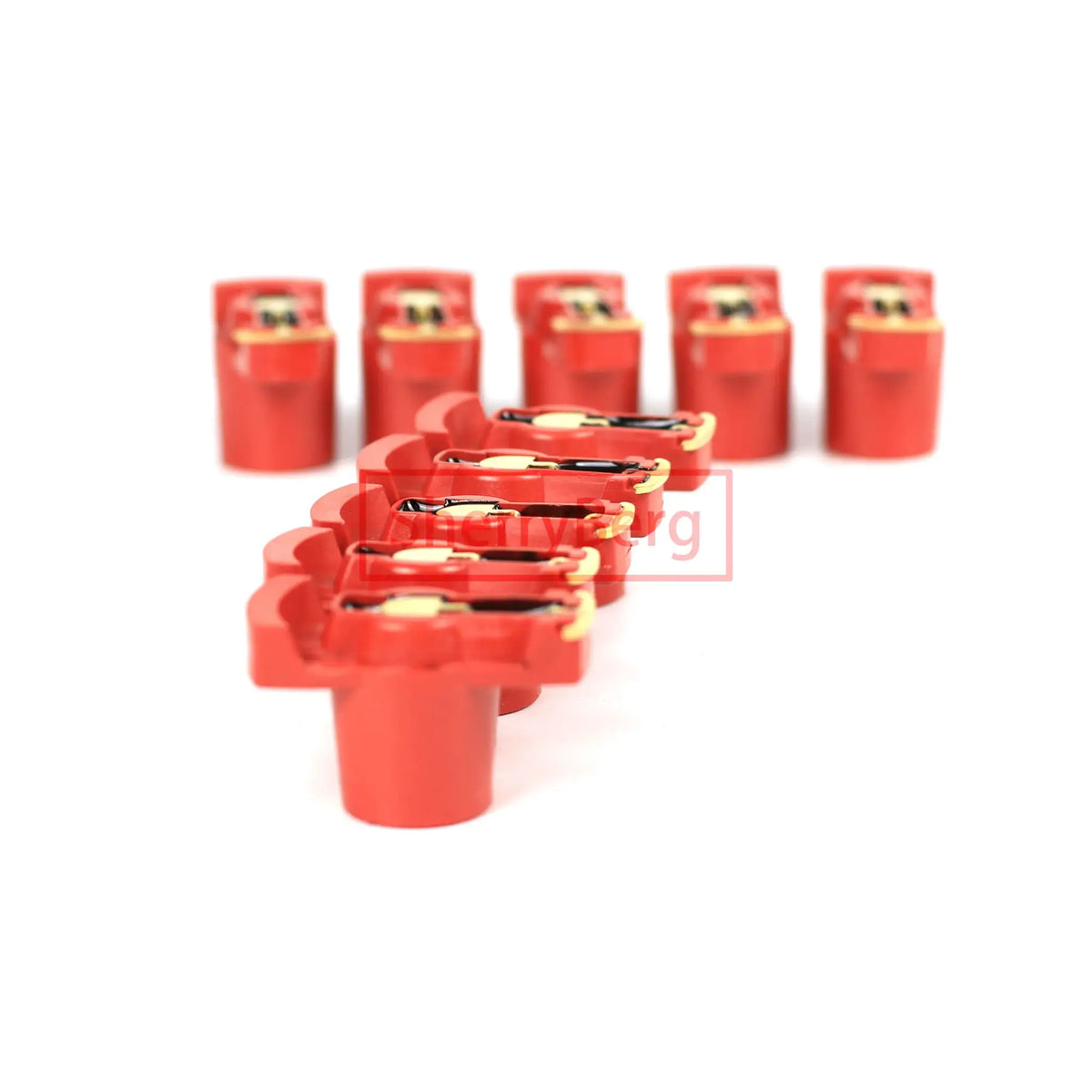 SherryBerg New Quality Red Rotor Arm for VW Beettle Bug 009 Bosch Distributors Multi-Pack X 10 Set of 10 10PCS As One KIT by InterCyprus Trading Ltd