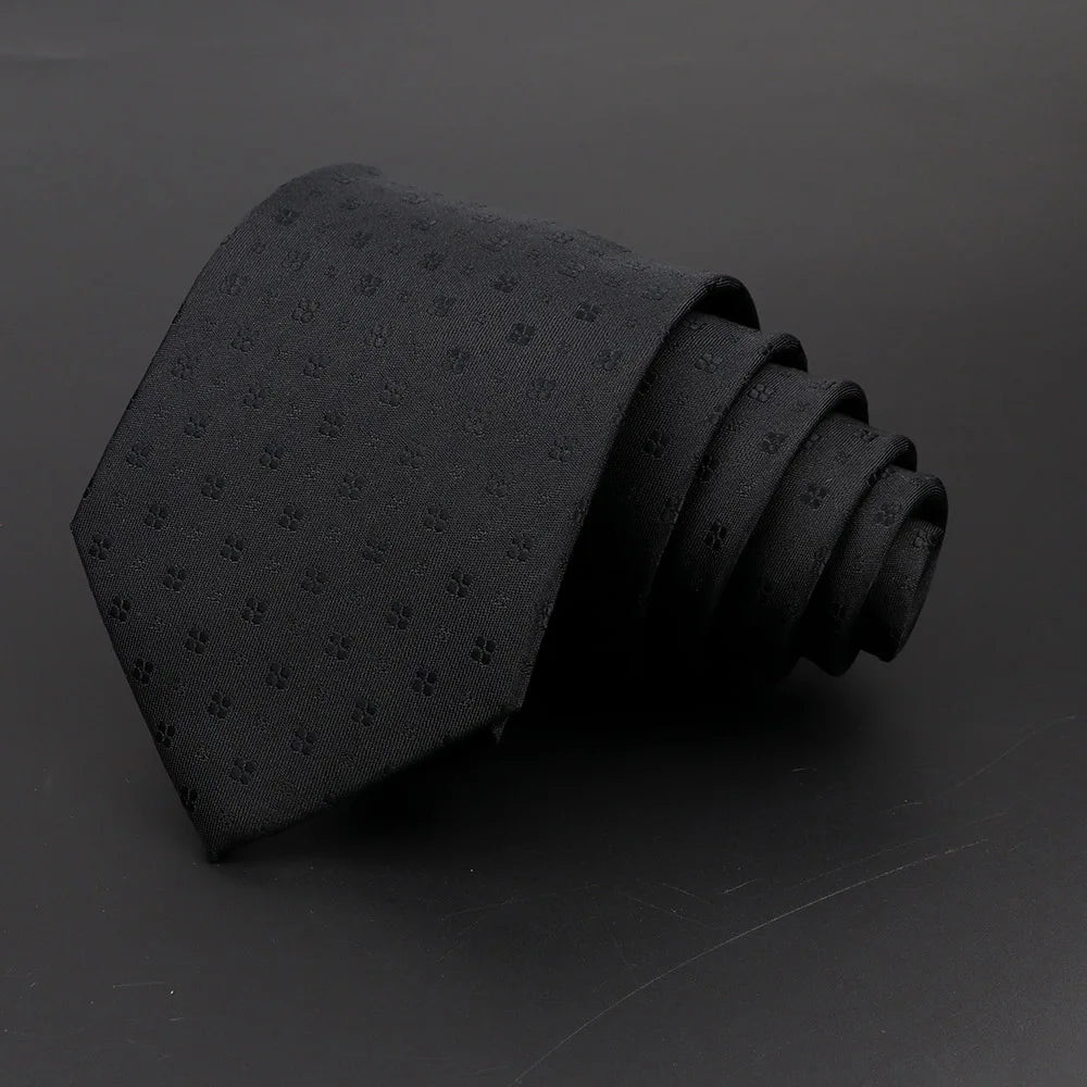 Classic Men's 8cm Plaid and Striped Neck Ties for Formal Events 31