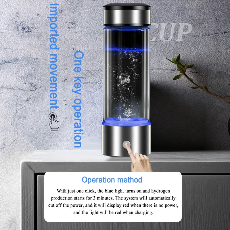 430ml Hydrogen Water Bottle &ndash; Fast 3 Min Hydrogen Rich