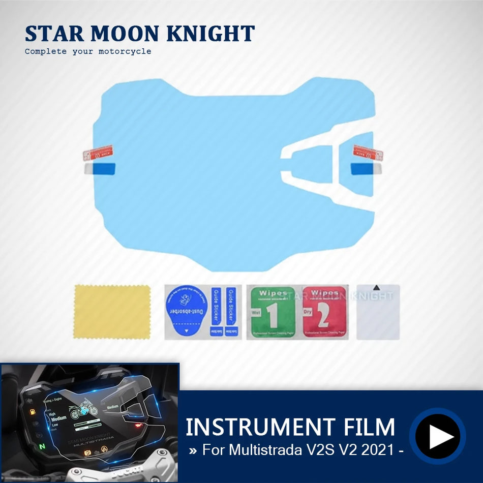 Protetor de Ecrã do Painel de Instrumentos DUCATI Multistrada V2S V2, Filme Resistente a Riscos para o Tablier
