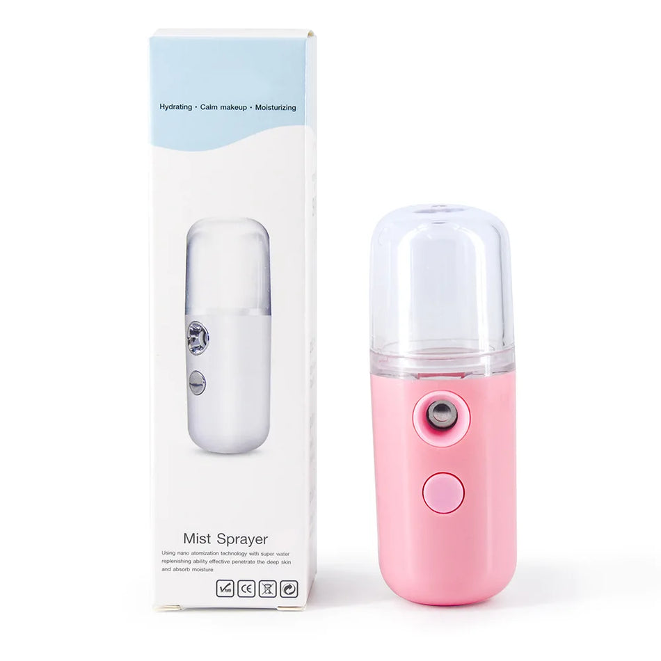 USB Mist Facial Sprayer Humidifier - Rechargeable Nebulizer for Skin Care