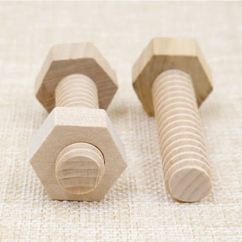 Wooden Screw Nut Assembly Toy &ndash; Fine Motor Skill Training