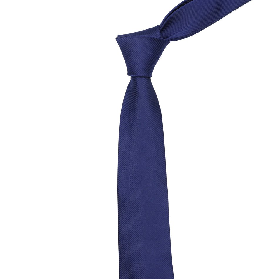 Elegant Solid Colour Skinny Necktie for Men