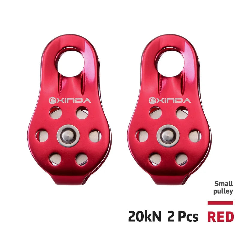 XD-8610 Small Pulley &ndash; Ultra Lightweight Aluminium Alloy Red 2pcs