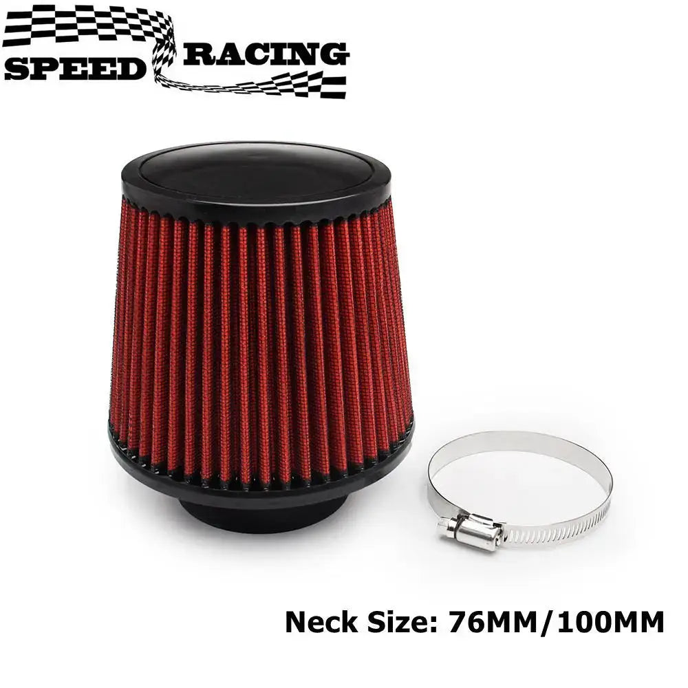 Universal Car Air Filter Modification High Flow Inlet Car Cold Air Intake Air Filter Cleaner Pipe Modified Scooter 76/100mm by InterCyprus Trading Ltd