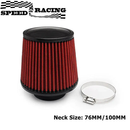Universal Car Air Filter Modification High Flow Inlet Car Cold Air Intake Air Filter Cleaner Pipe Modified Scooter 76/100mm by InterCyprus Trading Ltd