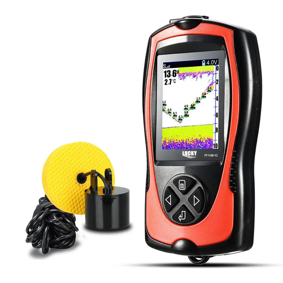 LUCKY Rechargeable Fish Finder FF1108-1CWLA/CT | Wireless Sonar Sensor | 45M Depth FF1108-1CT