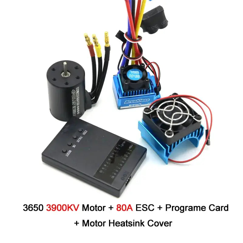 RC Motor 3650 3100KV / 3900KV / 4300KV / 5200KV Brushless Motor & 45A 60A 80A 120A ESC Combo Set for 1:10 RC Car RC Boat Part by InterCyprus Trading Ltd