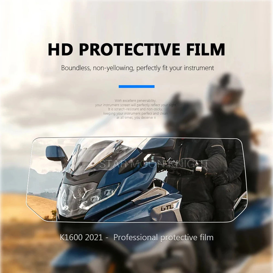BMW K1600B K1600GA K1600GT K1600GTL Instrument Skærmbeskytter Film Ridsefast Plast Instrumentbræt Beskyttelse
