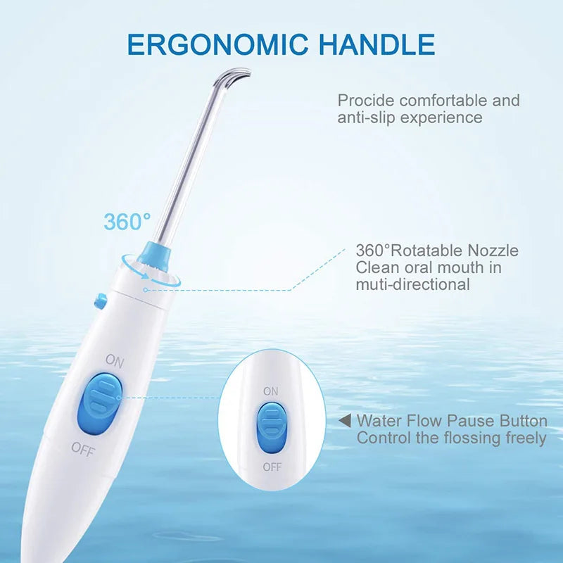 Nicefeel Irrigator Water Flosser 600ML 8 Tips &ndash; Adjustable