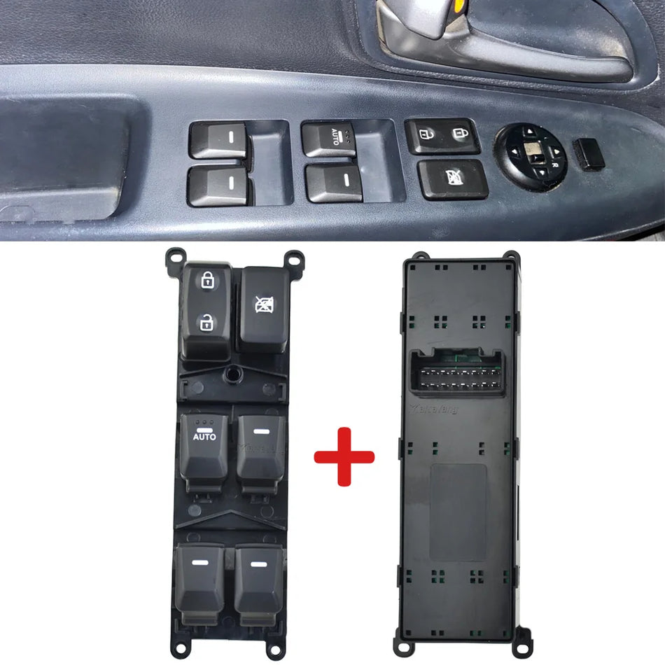 Prepínač napájania okna pre vodiča pre Kia Rio Pride 2012-2015 4Dr 93570-1W155