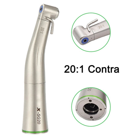 Twoendo Contra Angle Handpiece &ndash; Fiber Optic Low Speed 20 to 1 Contra
