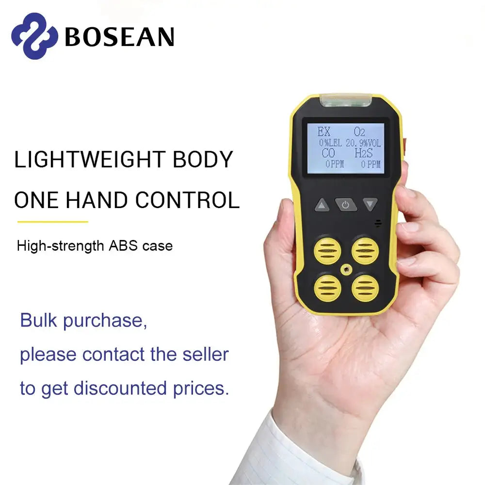 Bosean 4 In 1 Multi Gas Detector O2 H2S CO LEL Meter