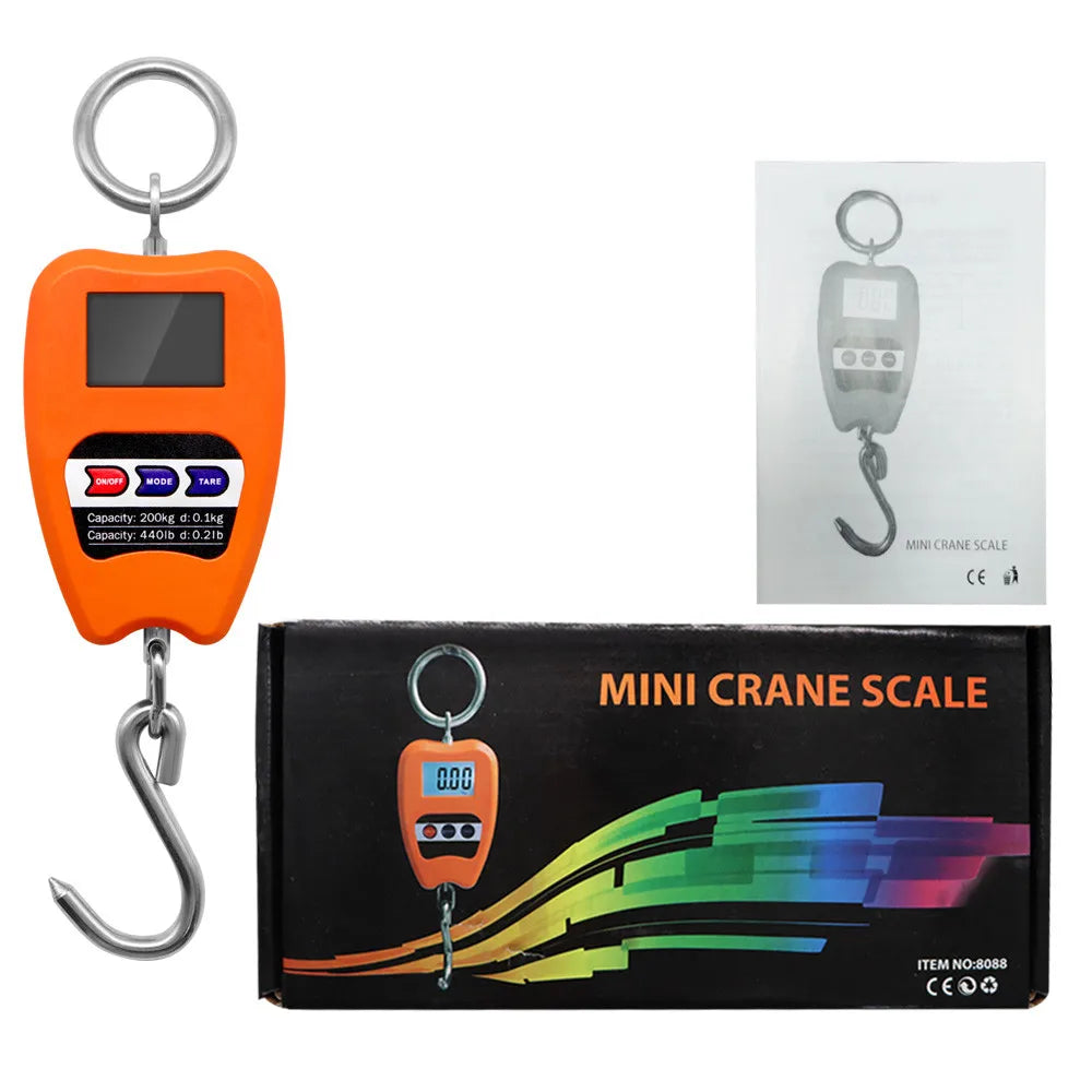 200kg Digital Crane Hook Scale &ndash; Large LCD Display