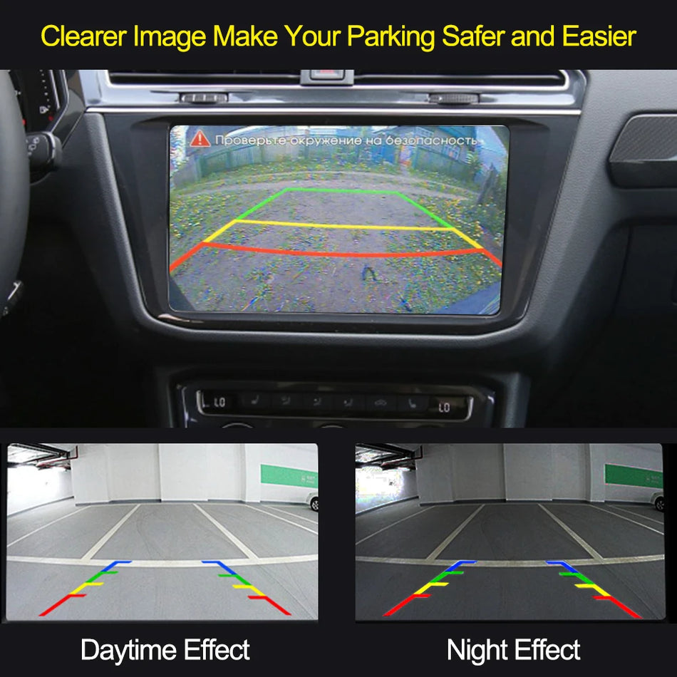 Cameră pentru vedere spate pentru Ford Focus 2 Sedan 2005-2011 și C-Max, unghi larg de 170 de grade, vedere nocturnă