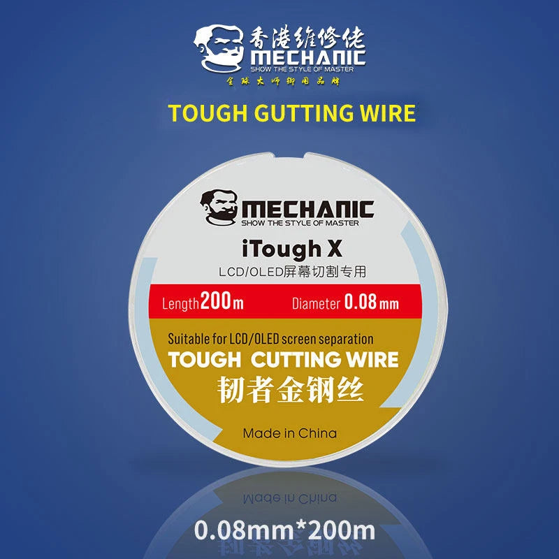 MECHANIC High Hardness Special Steel Cutting Wire &ndash; Precision LCD Screen Separation Tool 0.08mm
