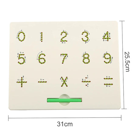Kids Magnetic Writing Board Toy &ndash; Montessori Learning BOS10200 big green