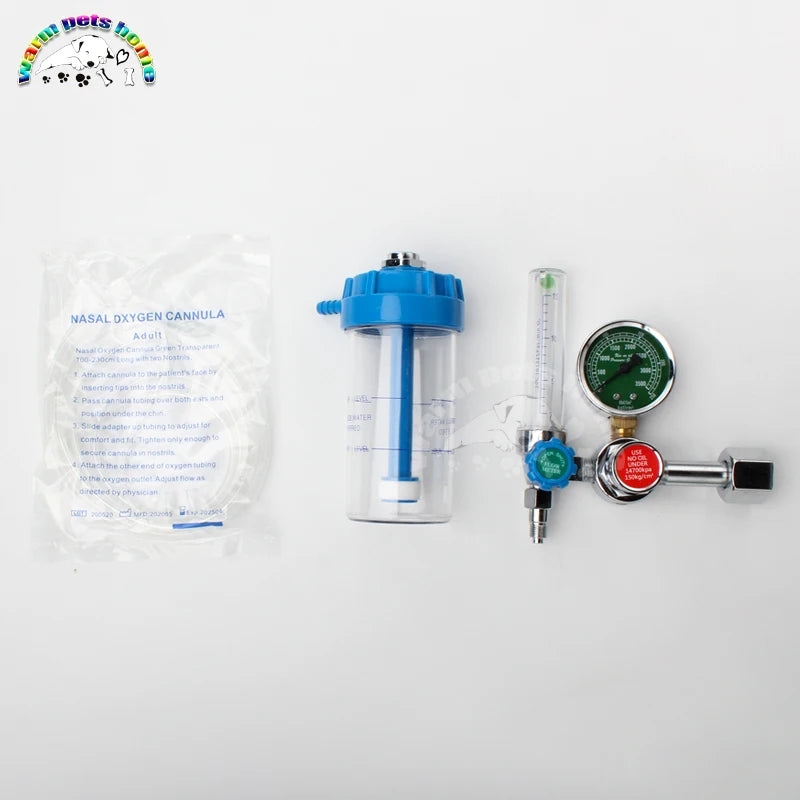 Oxygen Inhaler Meter Regulator Flow Gauge &ndash; Veterinary Tool 1 set