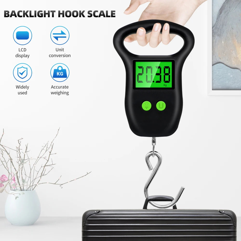 Portable Hand Held Digital Luggage Scale &ndash; LCD Display