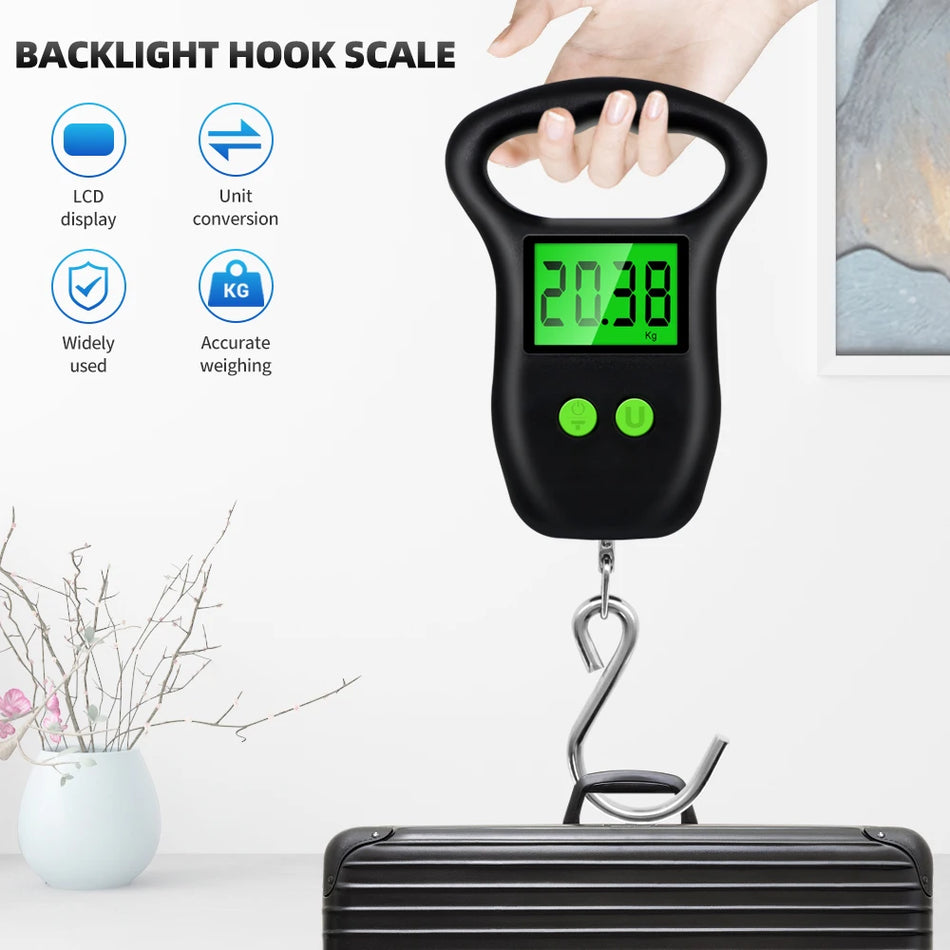 Portable Hand Held Digital Luggage Scale &ndash; LCD Display