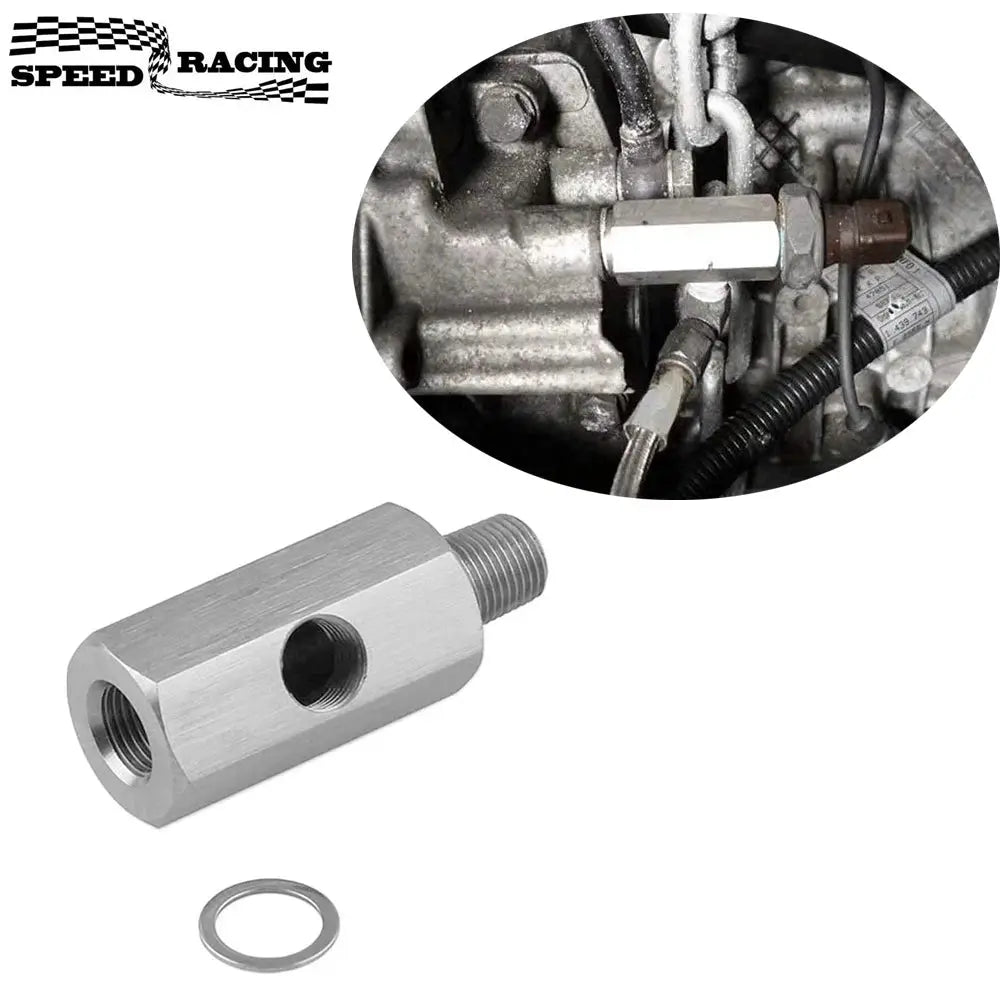 1/8'' BSPT & 1/8'' NPT & M10 Stainless Steel Oil Pressure Sensor Connector Joint to NPT Tee Adapter Turbo Accessories Adapter by InterCyprus Trading Ltd