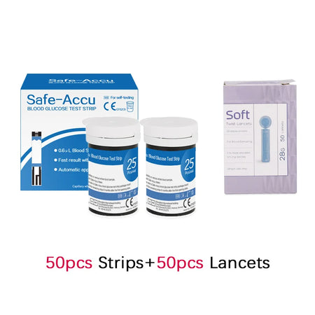 Safe Accu Blood Glucose Test Strips &ndash; 0.6uL Sample 50Pcs-Test Strips / CHINA