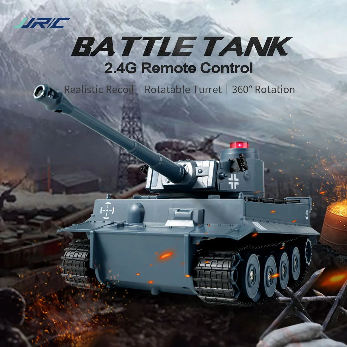 RC Tank Remote Control Car &ndash; Realistic Sound Effects and 4 Channel Control