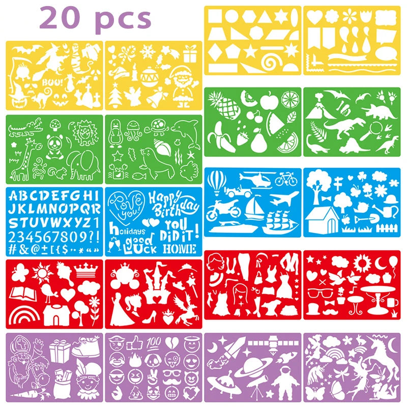 Brozebra BZS00017 20Pcs Drawing Set &ndash; Creative Learning Aids A