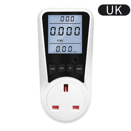 JUANJUAN Wattmeter &ndash; Backlit Display For Easy Reading UK Plug