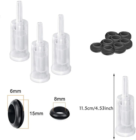 Plastic Homebrew Airlock Set &ndash; Silicone Grommets Included