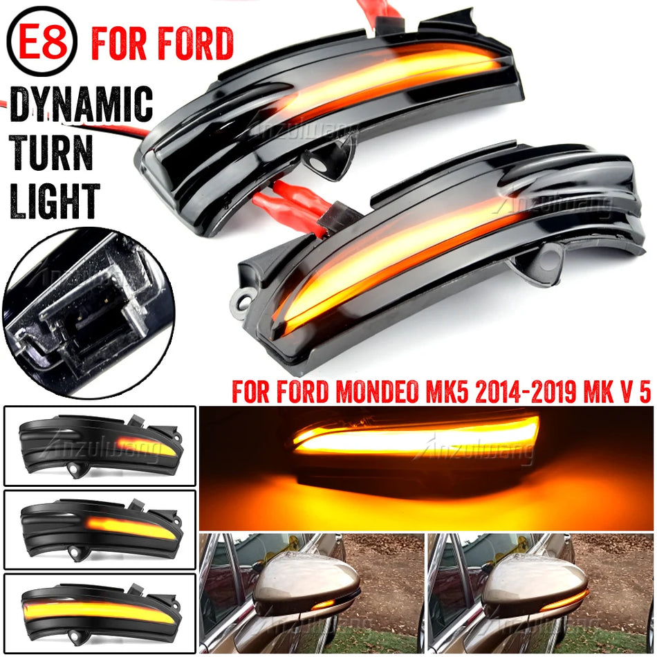 Sequential Led Turn Signal Lights For Ford Mondeo Mk5 2014-2019