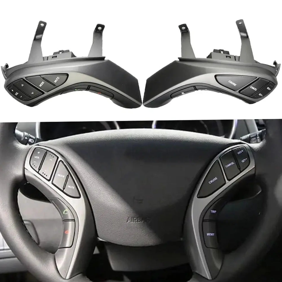 New Cruise Control Music Steering Wheel Buttons For Hyundai Elantra 2012-2015 AT 2012-2014 MT i30 MT by InterCyprus Trading Ltd