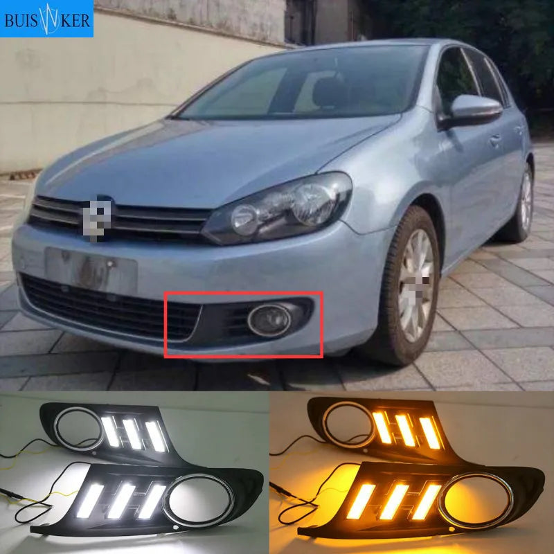 Volkswagen Golf 6 MK6 DRL LED Voor Mistlampen Set